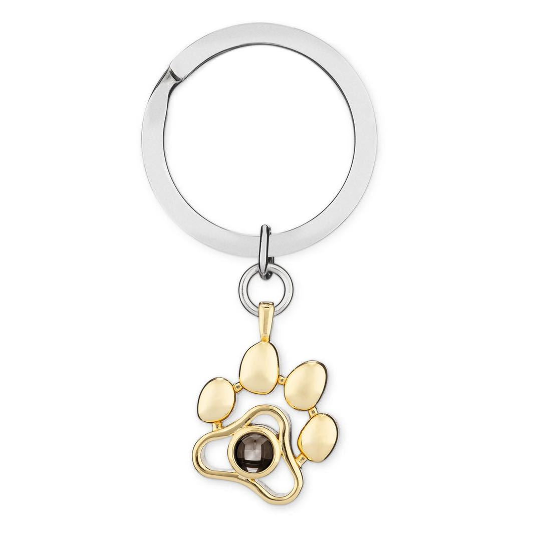 Cute Animal Dog Paw Personalized Custom Projection Necklace Image