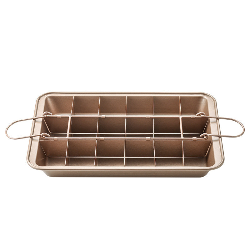 Kitchen Solid Bottom Thickened Square Brownie Pan Home Bakery Image