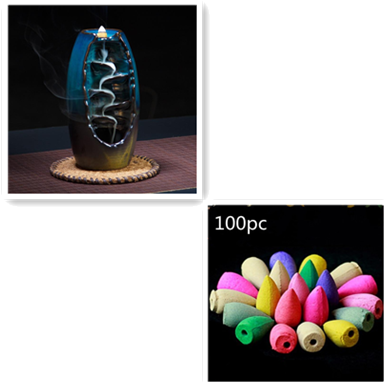 Multi-layers Ceramic Back flow Incense Burner Image