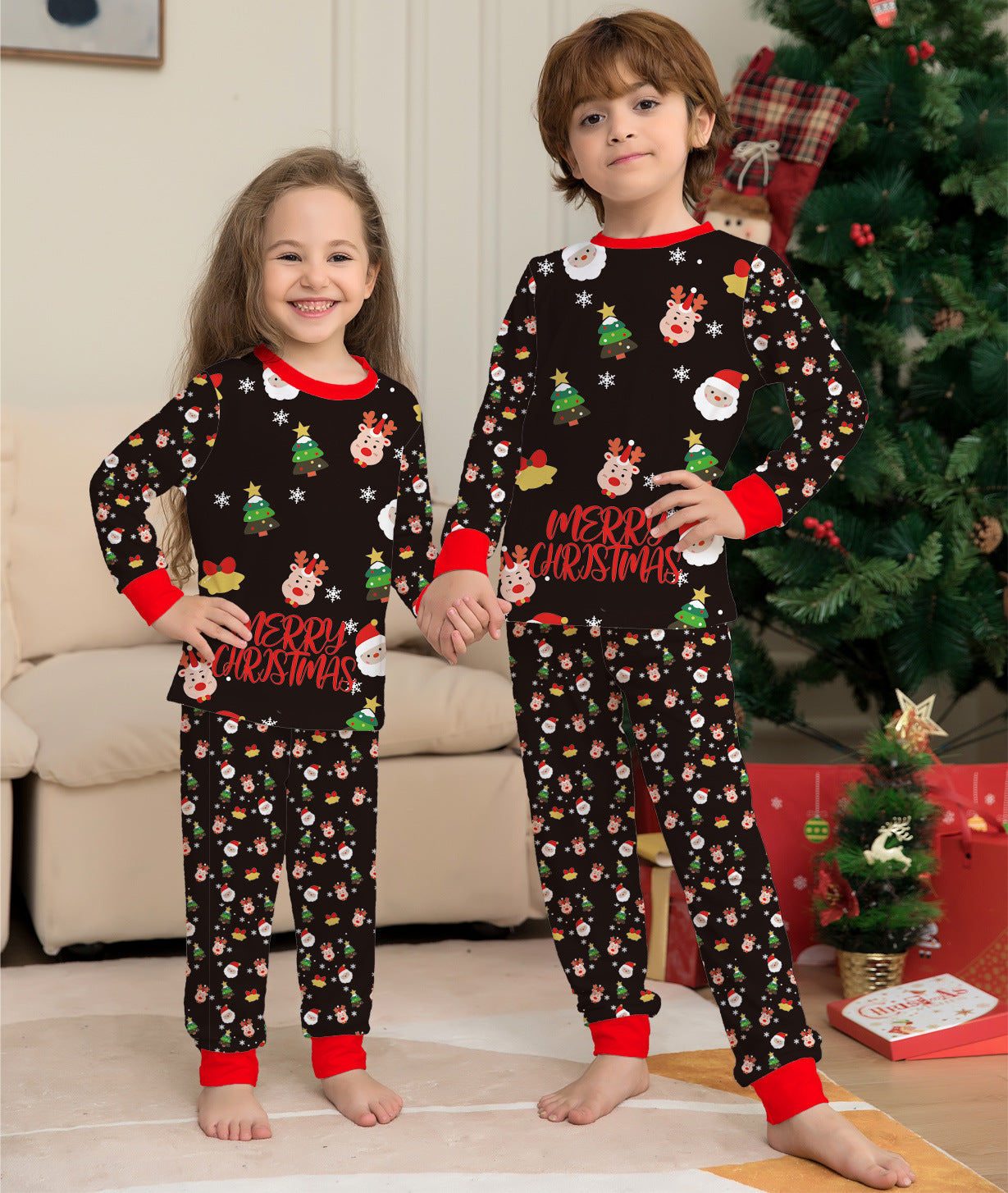 Family Christmas Matching Pajamas Set Christmas Pajamas For Family Christmas PJS Xmas Sleepwear Image