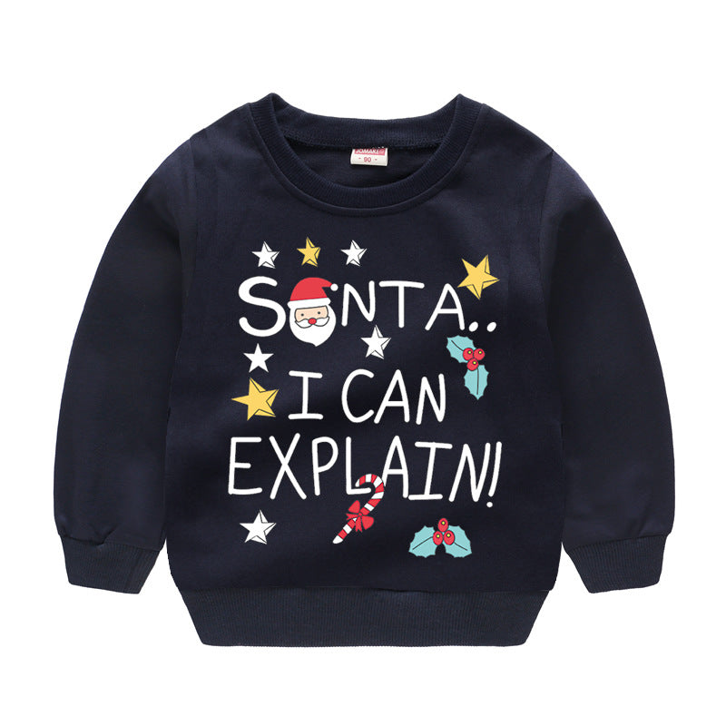 Christmas Casual Children Sweater Holiday Clothing Image