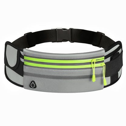 Double Zippers Waist Bags Waterproof Sports Running Fanny Pack