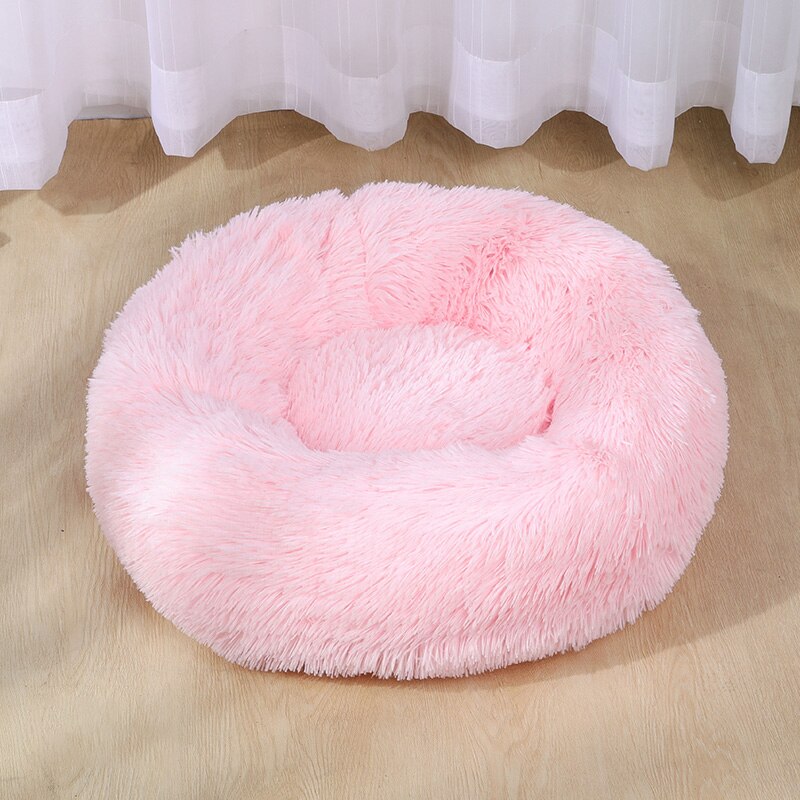 Dog Bed Super Soft Washable Long Plush Pet Kennel Deep Sleep Dog House Velvet Mats Sofa For Dog Basket Pet Cat Bed Image