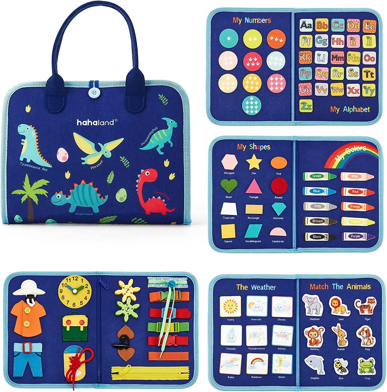 New Busy Book Children's Busy Board Dressing And Buttoning Learning Baby Early Education Preschool Sensory Learning Toy Image