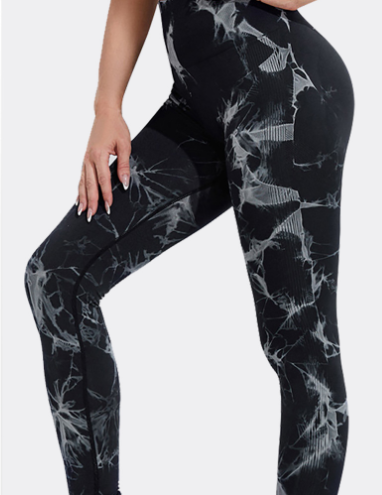 Seamless Tie Dye Leggings Women Yoga Pants Push Up Sport Fitness Running Gym Leggings Image