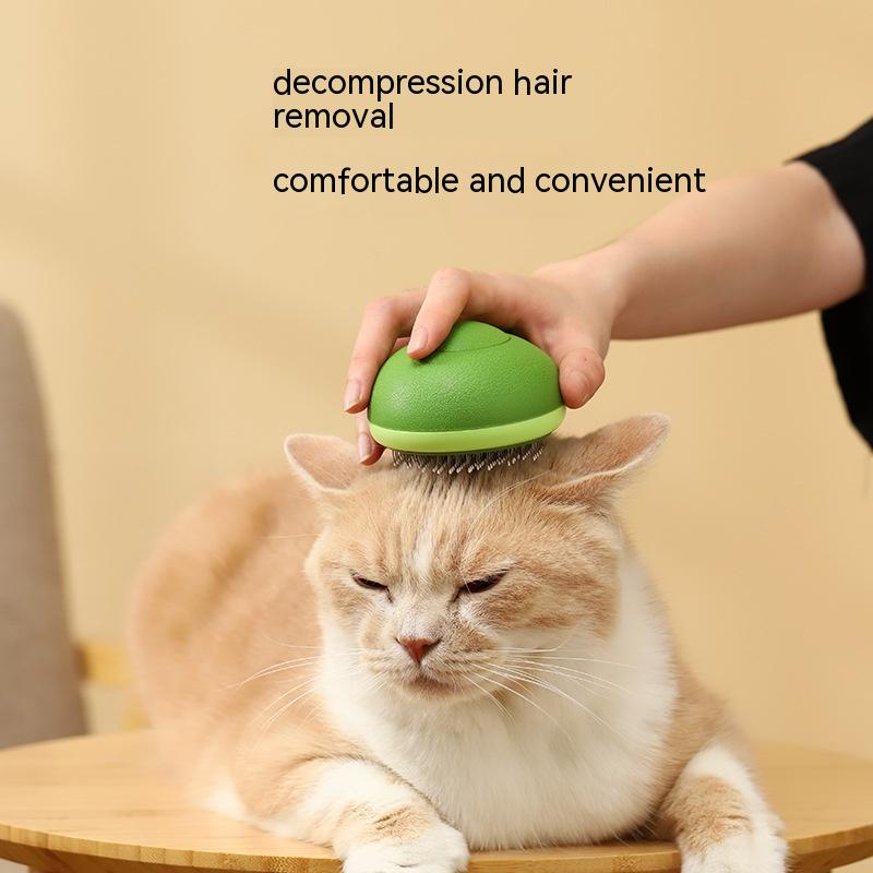 Cat Brush Hair Remover Cleaning Avocado Shaped Dog Grooming Tool Pet Combs Brush Stainless Steel Needle Pet Cleaning Care Image