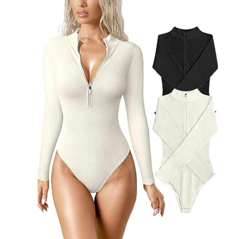 Fashion Long Sleeve Jumpsuit Seamless Slimming Shapewear For Women Romper Image