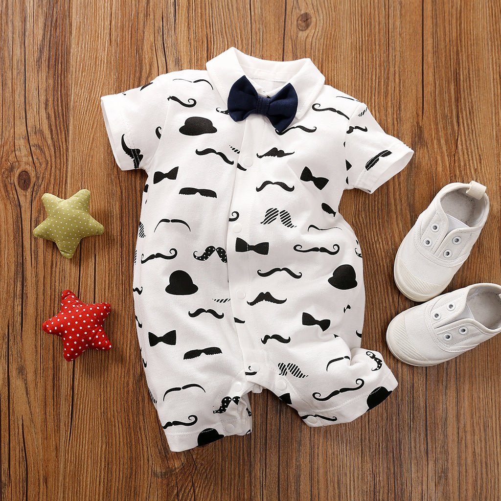 Gentleman's Baby Clothes, Long-sleeved Baby Clothes, Gentleman's Romper Image