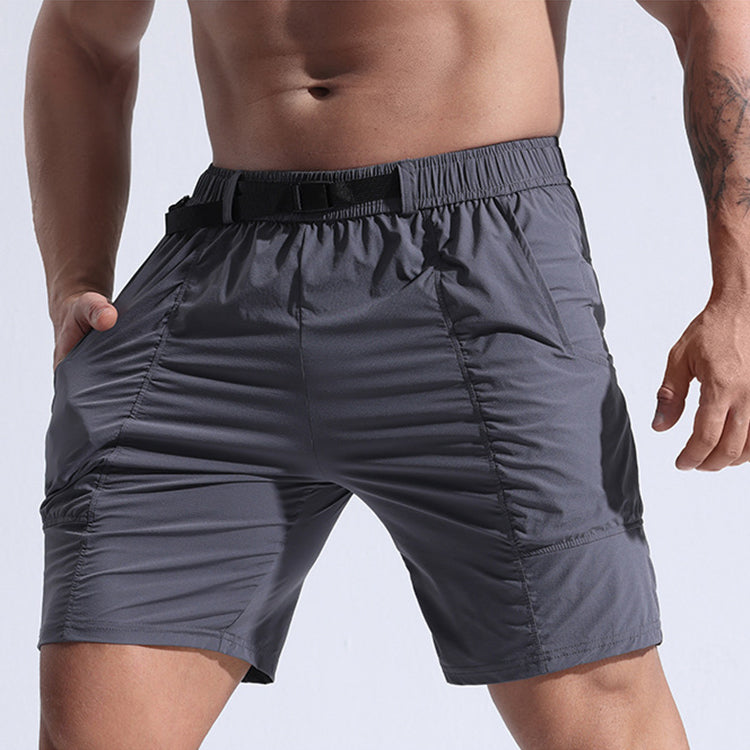 Athletic Shorts For Men With Pockets And Elastic Waistband Cargo Shorts Image