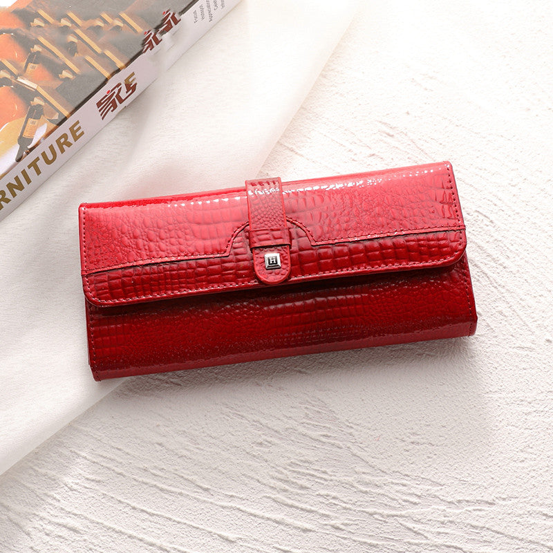 Women's Summer New Bright Leather Wallet Image