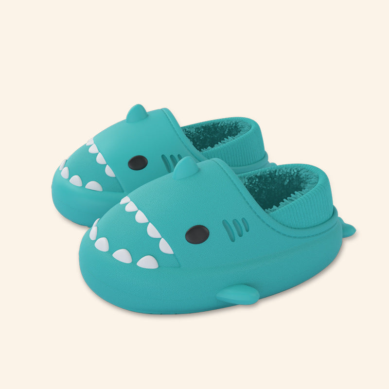 Three-dimensional Cartoon Shark Children Eva Slippers Image