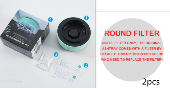 Smoke Removal Air Purification Ashtray Anion Purification Practical Automatic Purifier Ashtray Portable Gadgets For Car Ashtray Image