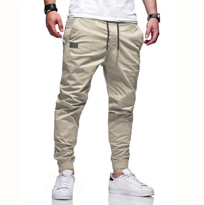 Youth Fashion Casual Tether Loose Cargo Ankle Banded Pants Image