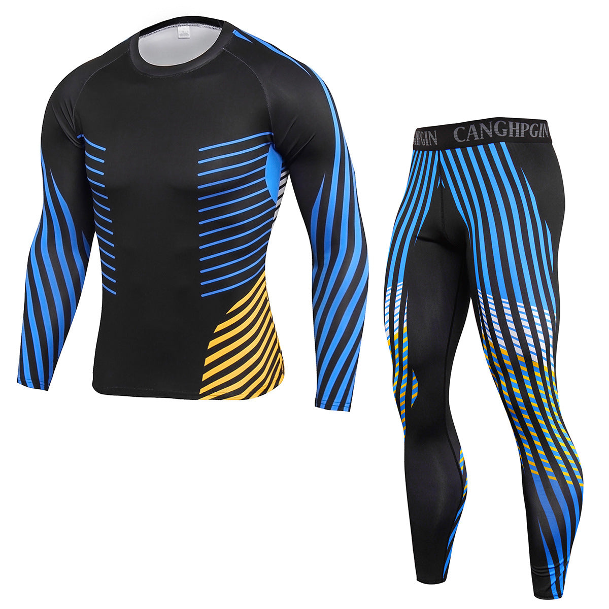 Men's PRO Tight Fitness Sports Training Suit Stretch Image