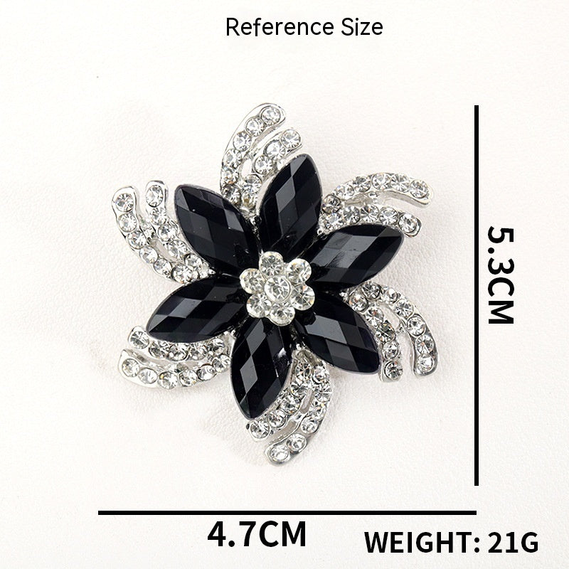 Brooch Female Rhinestone Coat Accessories Image