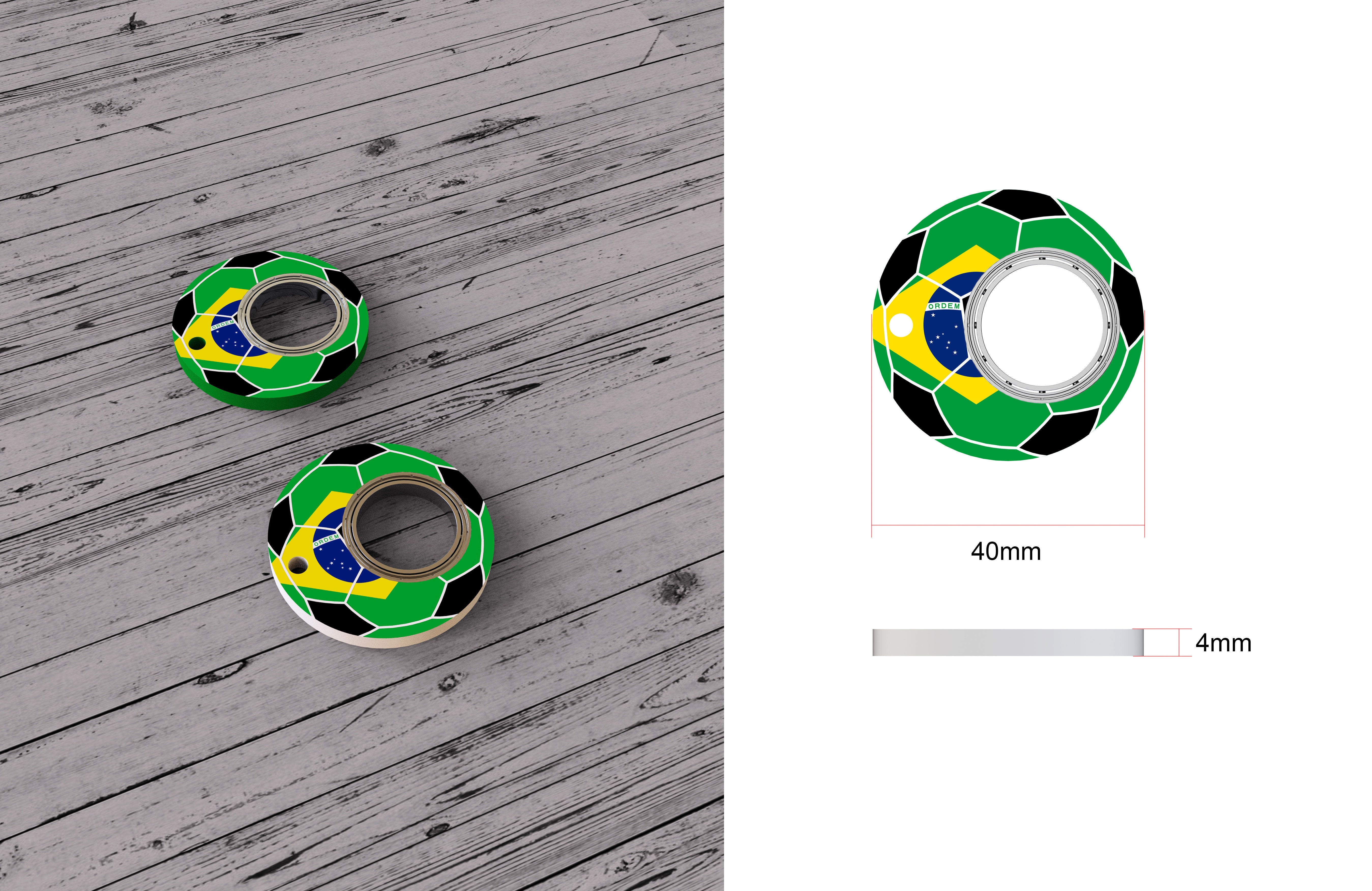 Creative Football World Cup Fidget Spinner Toy Keychain Hand Spinner Anti-Anxiety Toy Relieves Stress Finger Spinner Keychain Bottle Opener Kids Toy Image