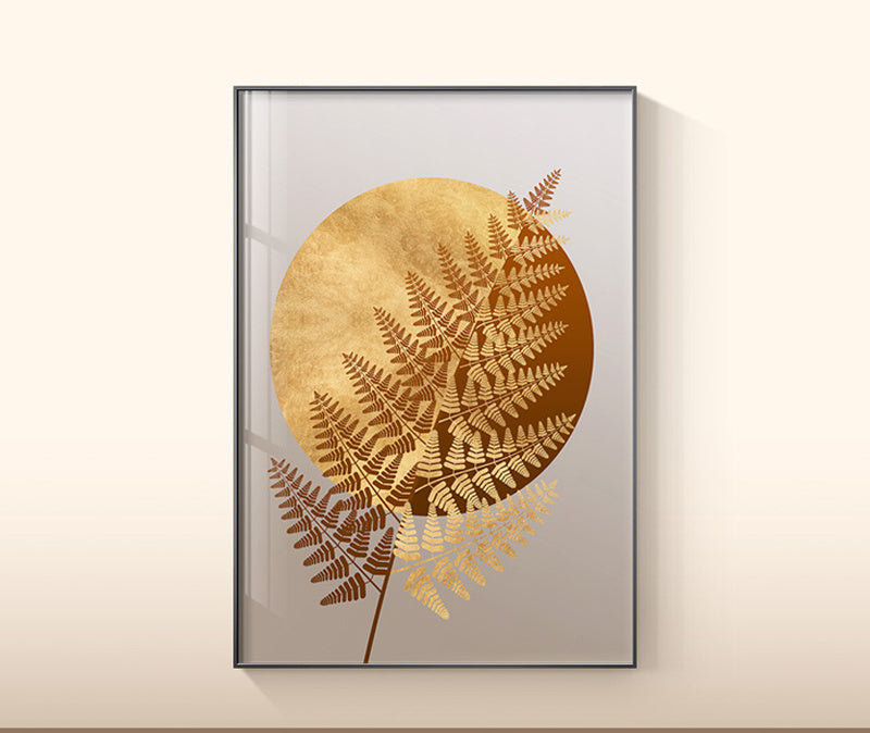 Plant Leaf Wall Art Canvas Painting Image