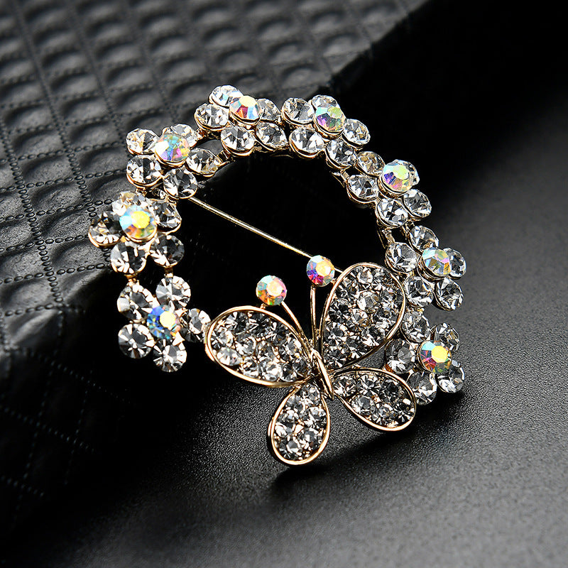 Butterfly Full Fashion Alloy Diamond Brooch Image