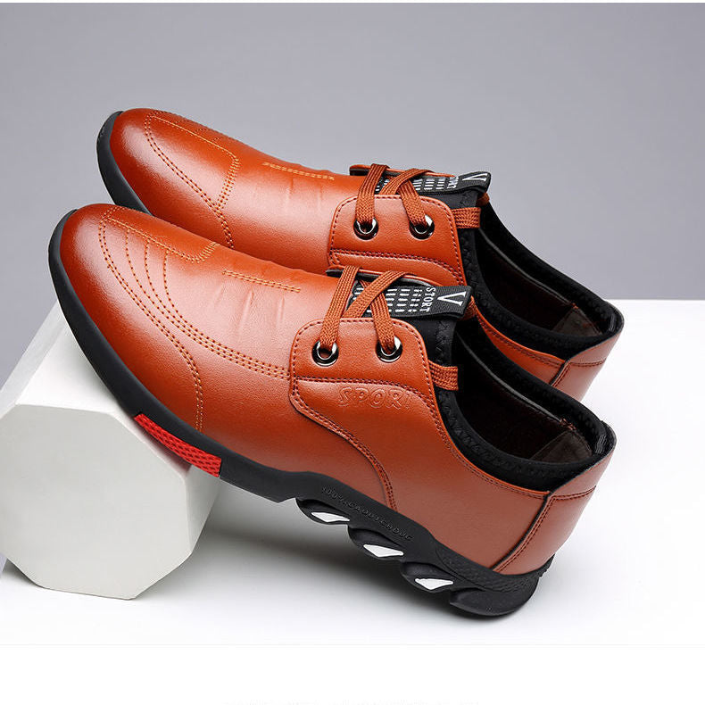 Leather Shoes Mens Leather Spring New Mens Business Image