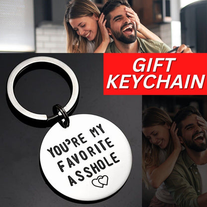 Funny Keychain Novelty Gag Gifts For Him Boyfriend Husband Valentine's Love Tag