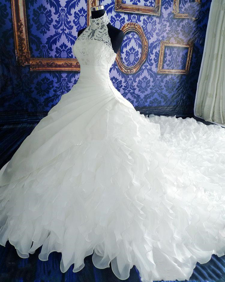 Wedding Dress Wholesale, Wedding High-end Wedding Dress With Big Tail Image