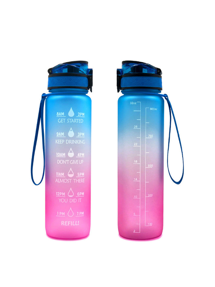 Transparent Flask Water Bottle 1000ml Bottled Kawaii Bottle Bpa Free Infuser Plastic Milk Sports Clear Water Bottle Kawaii Cup Image