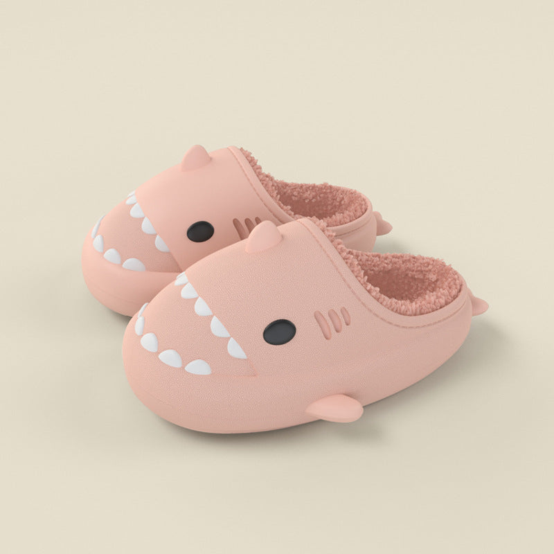 Three-dimensional Cartoon Shark Children Eva Slippers Image