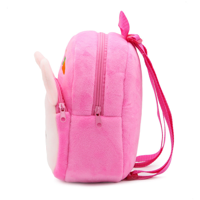 Cute Cartoon Animal Radish Rabbit Plush Backpack Image