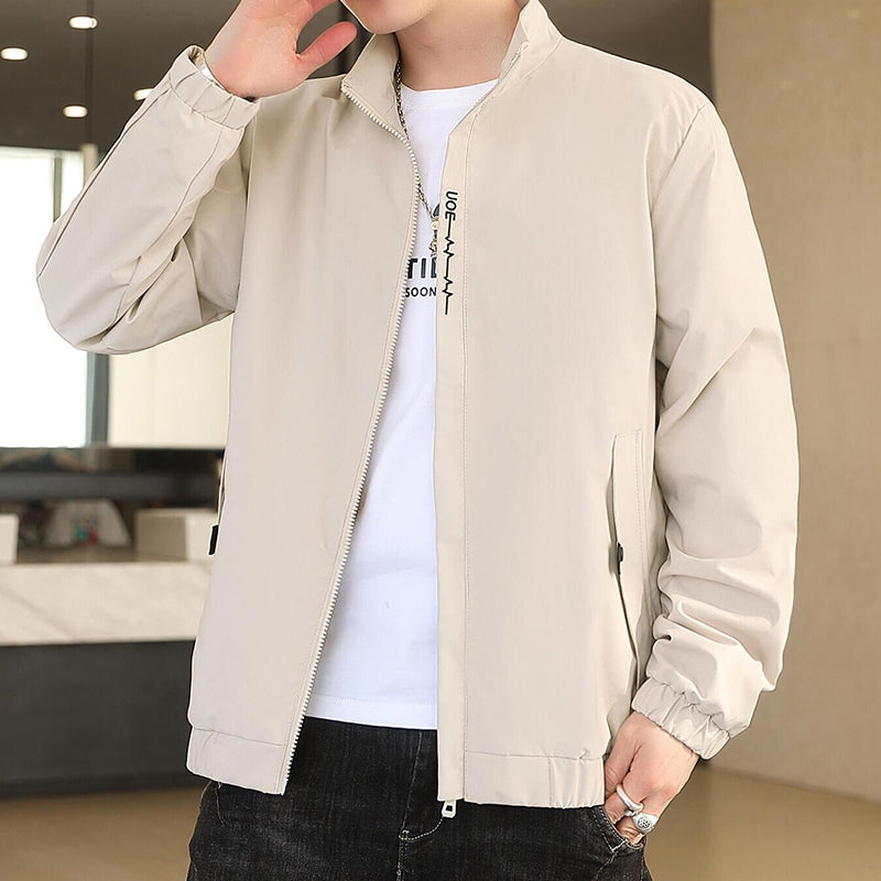 Casual Jacket Men Baseball Uniform Trendy Top Clothes Image