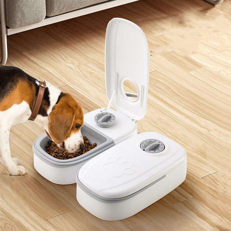 Automatic Pet Feeder Smart Food Dispenser For Cats Dogs Timer Stainless Steel Bowl Auto Dog Cat Pet Feeding Pets Supplies Image