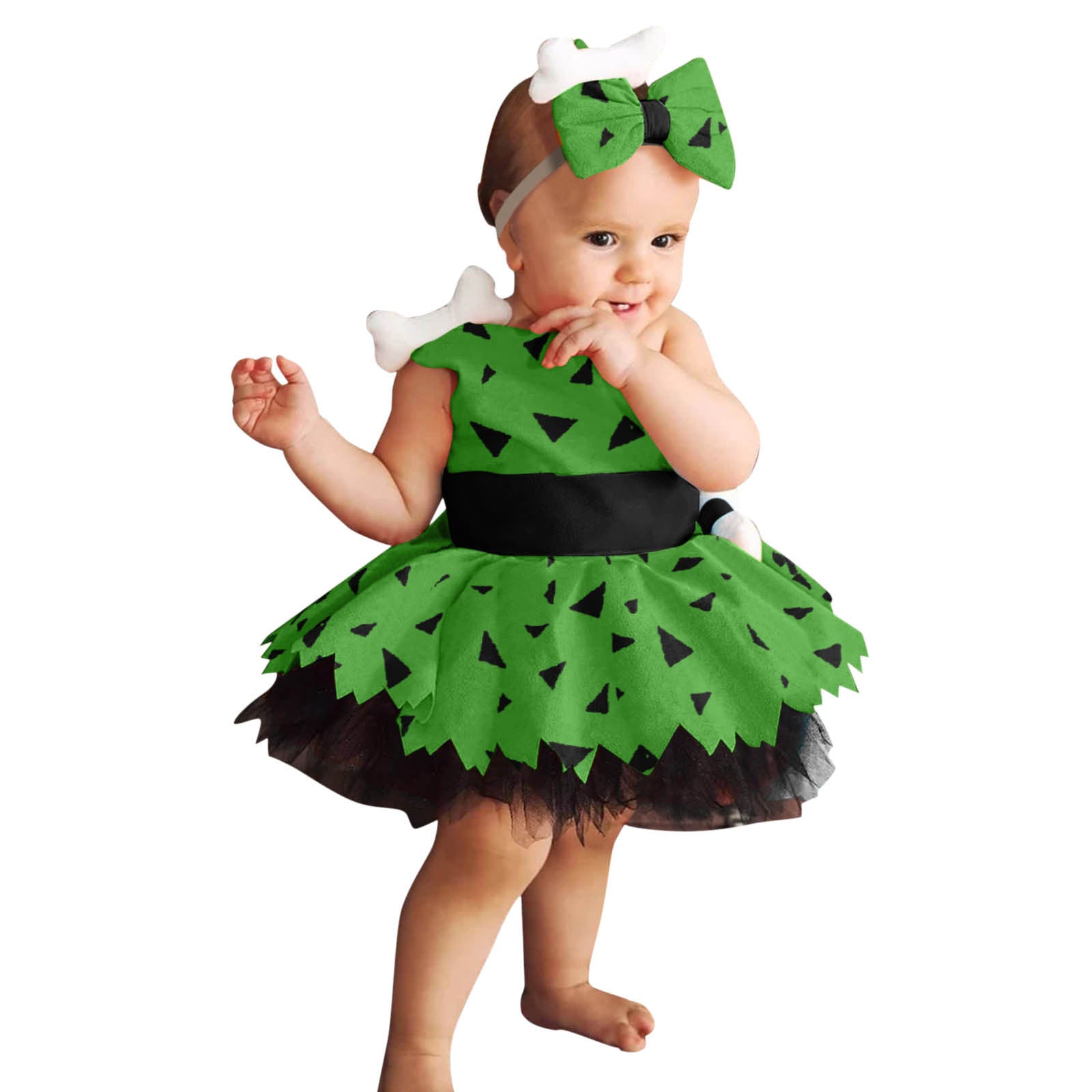 Girls Fashion Simple Halloween Mesh Costume Suit Image