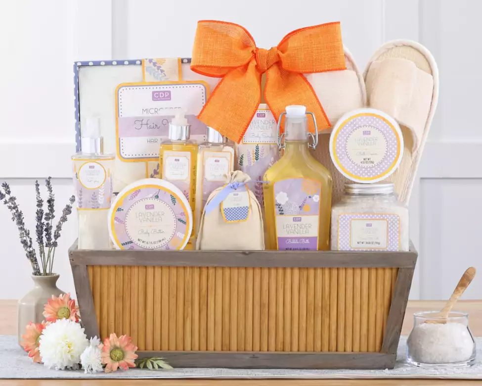 Lavender Vanilla Spa Experience Gift Basket